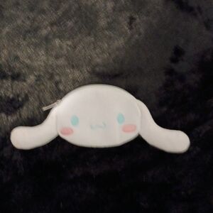 Cinnamoroll White Plush  Zipper Pouch with Pink and Blue Accents